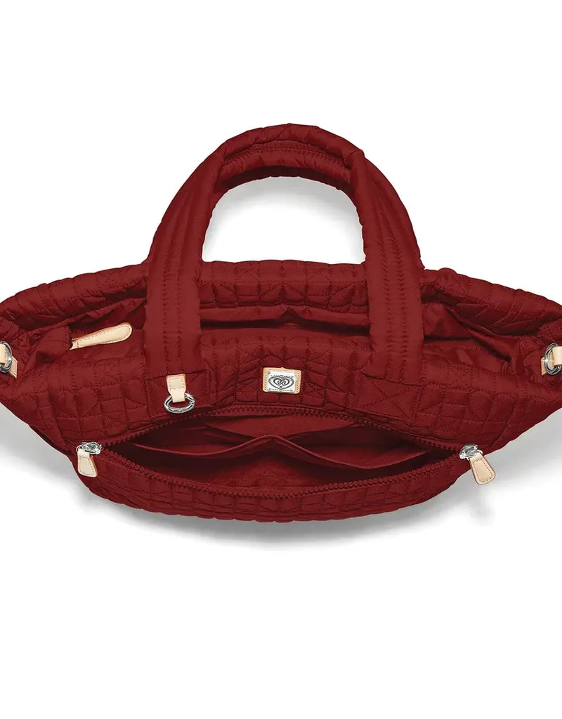 Amara Large Tote in Garnet