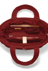 Amara Large Tote in Garnet