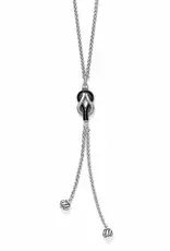Interlok Harmony Black Lariat Necklace
