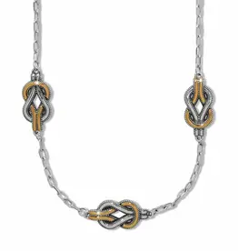 Interlok Harmony Two Tone Trio Necklace