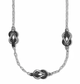 Interlok Harmony Trio Necklace in Black