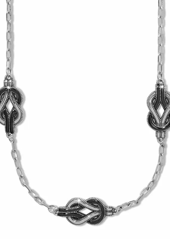 Interlok Harmony Trio Necklace in Black