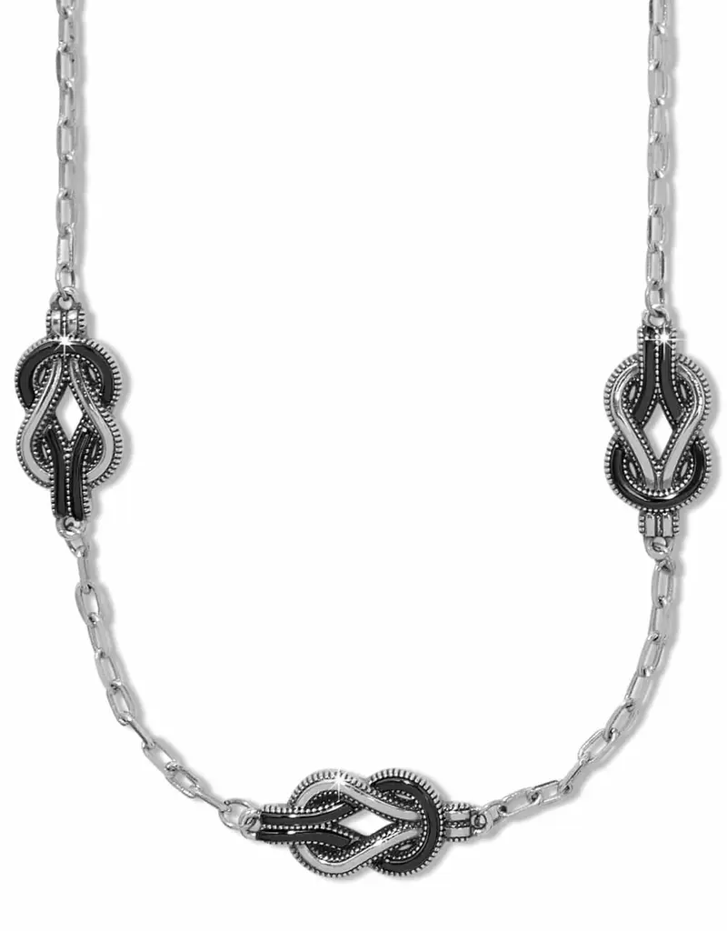 Interlok Harmony Trio Necklace in Black