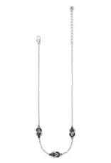 Interlok Harmony Trio Necklace in Black