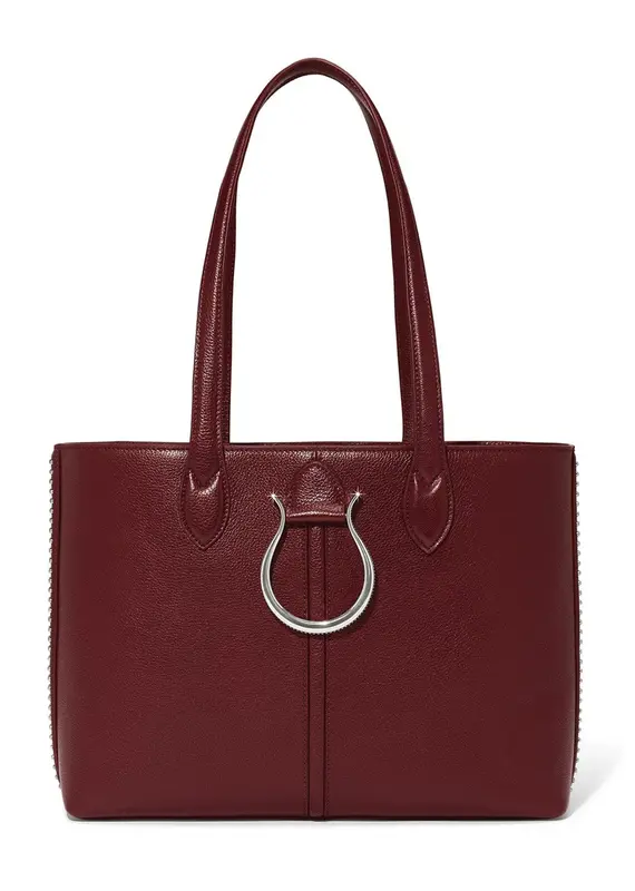 Wesley Tote in Garnet
