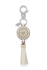 Mosaic Handbag Fob in Shoe White