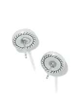 Illumina Celeste Dome Post Earring in Silver