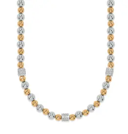 Meridian Petite  Two Tone Station Necklace
