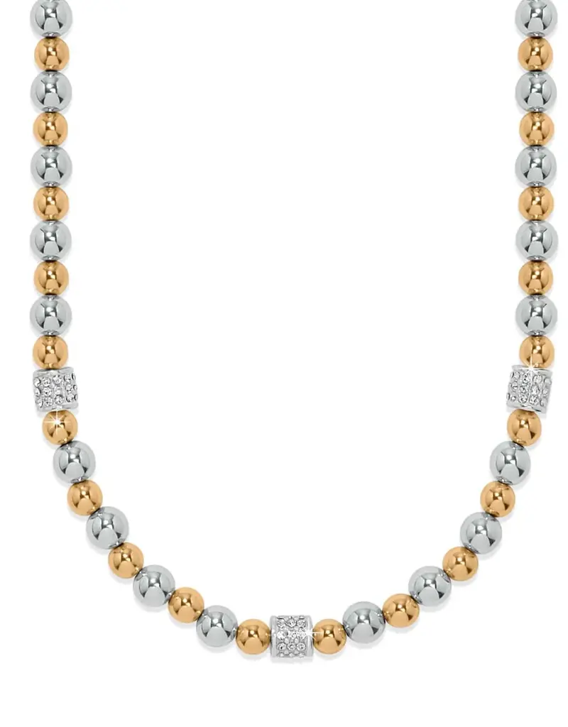 Meridian Petite  Two Tone Station Necklace