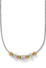 Meridian Petite Two Tone Station Small Necklace