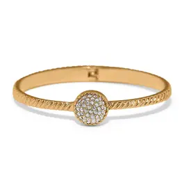 Illumina Celeste Dome Hinged Bangle in Gold