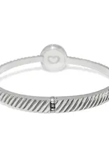 Illumina Celeste Dome Hinged Bangle in Silver