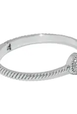 Illumina Celeste Dome Hinged Bangle in Silver