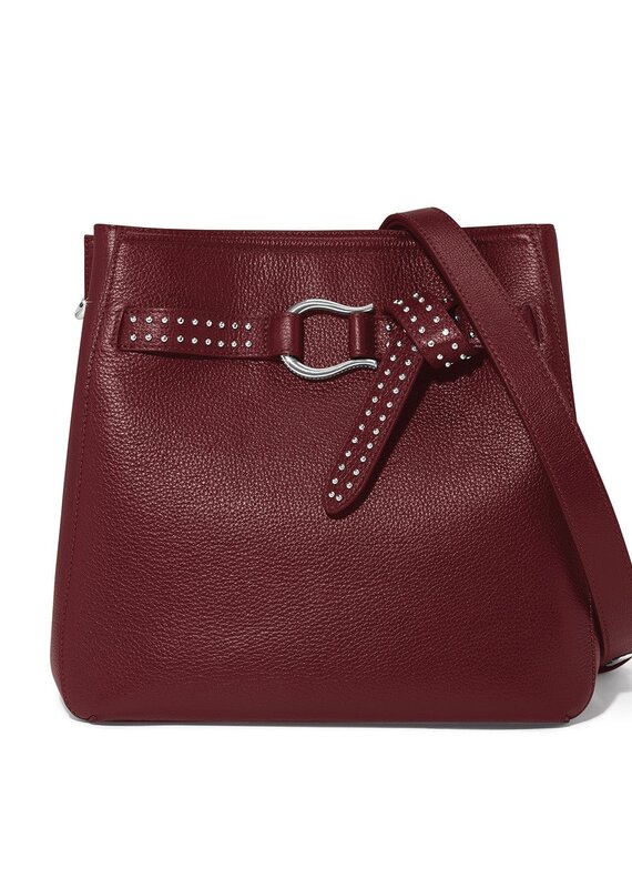 Cade Convertible Hobo In Garnet