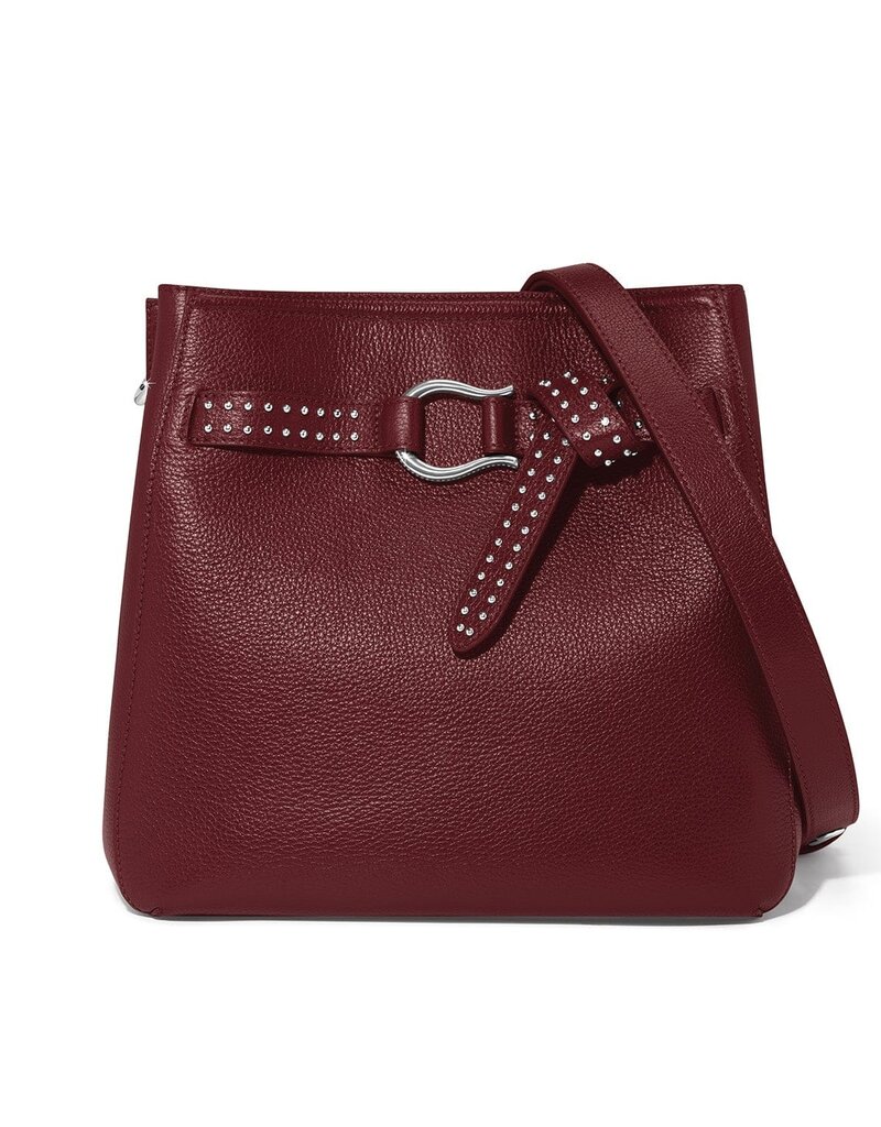 Cade Convertible Hobo In Garnet