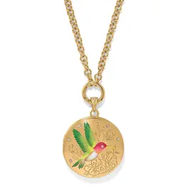 Reverie Hummingbird Locket Necklace