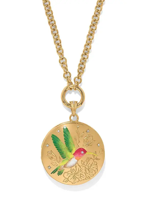 Reverie Hummingbird Locket Necklace