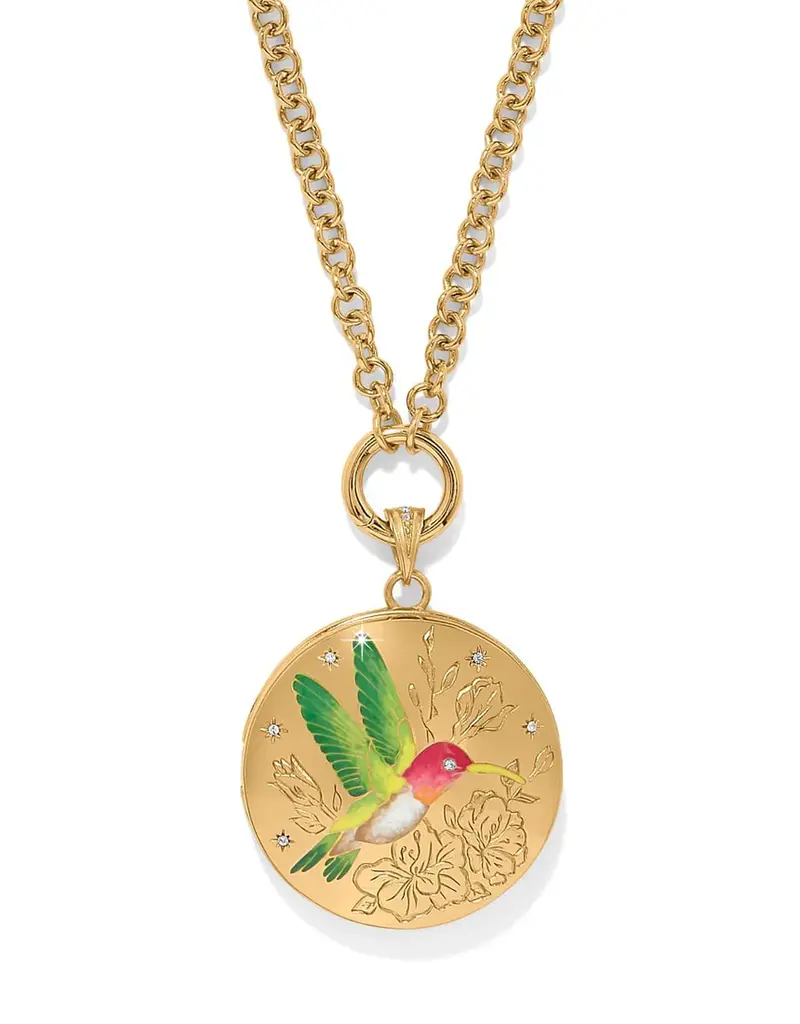 Reverie Hummingbird Locket Necklace