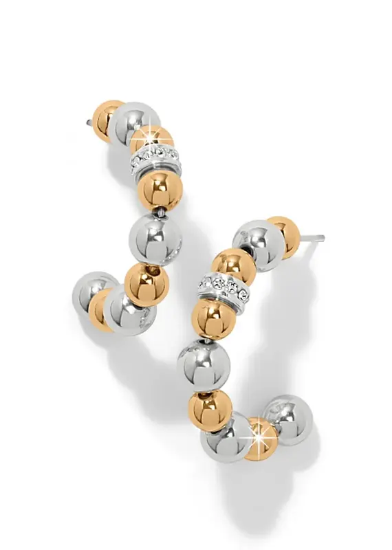 Meridian Petite Station Two Tone Hoop