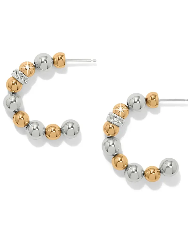 Meridian Petite Station Two Tone Hoop