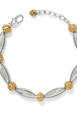 Meridian Orbit Bead Two Tone Bracelet