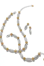 Meridian Orbit Bead Two Tone Necklace