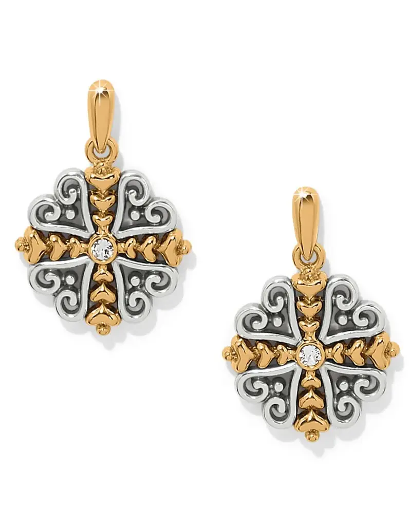 Alcazar Heart Two Tone Post Drop