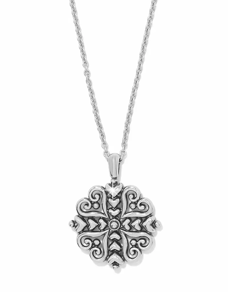 Alcazar Heart Two Tone Necklace