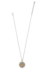 Alcazar Heart Two Tone Necklace