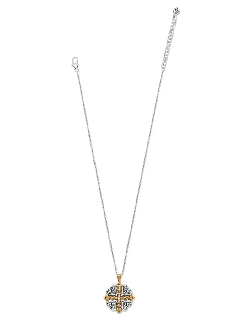 Alcazar Heart Two Tone Necklace