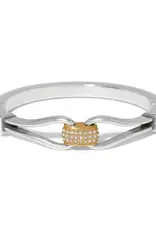Meridian Classic Two Tone Hinged Bangle