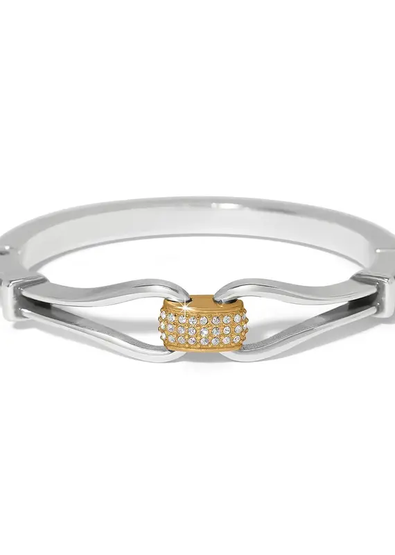 Meridian Classic Two Tone Hinged Bangle