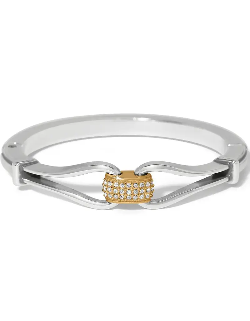Meridian Classic Two Tone Hinged Bangle