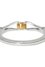 Meridian Classic Two Tone Hinged Bangle