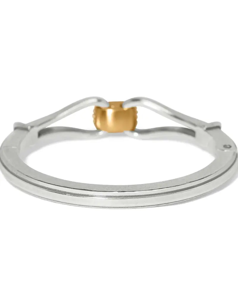 Meridian Classic Two Tone Hinged Bangle
