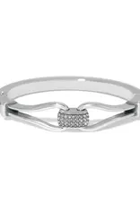 Meridian Classic Hinged Bangle in Silver