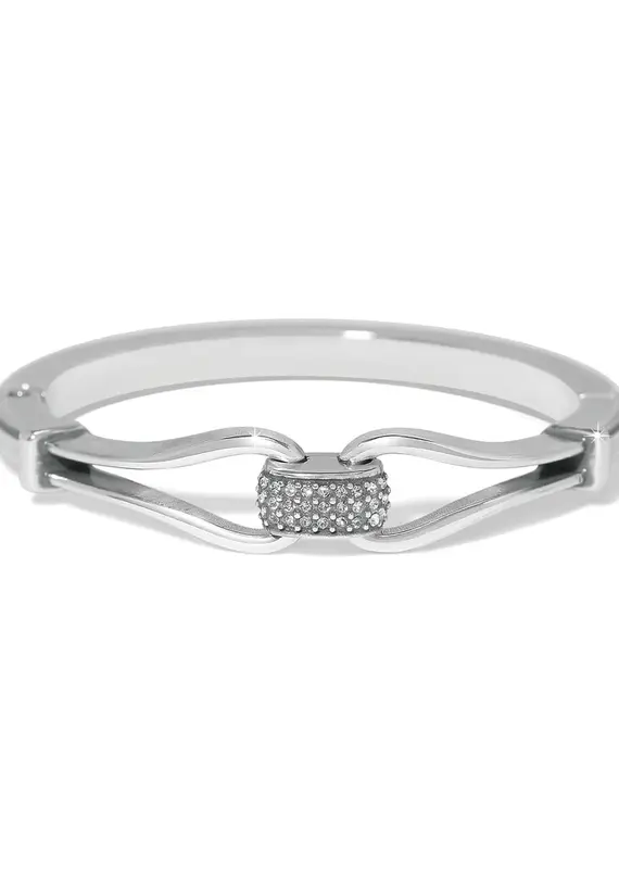Meridian Classic Hinged Bangle in Silver