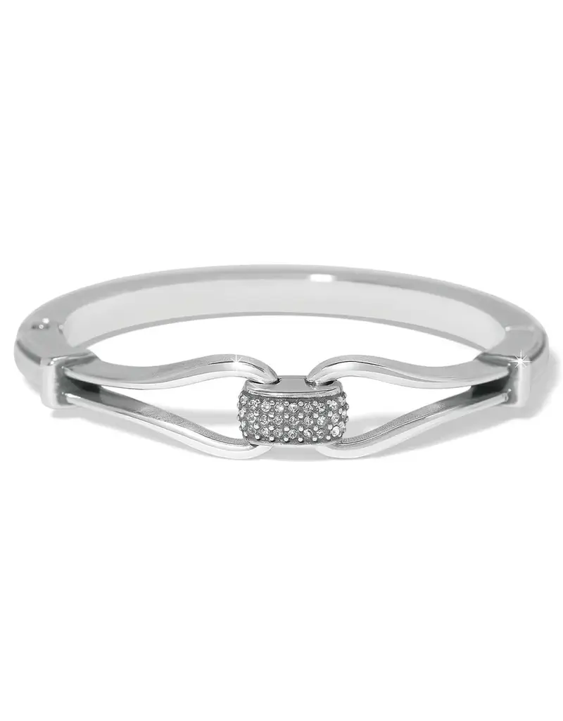 Meridian Classic Hinged Bangle in Silver