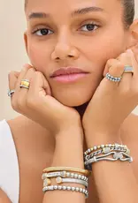 Meridian Classic Hinged Bangle in Silver