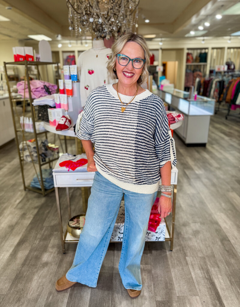 J.HOFFMAN'S Scottie Top- Navy