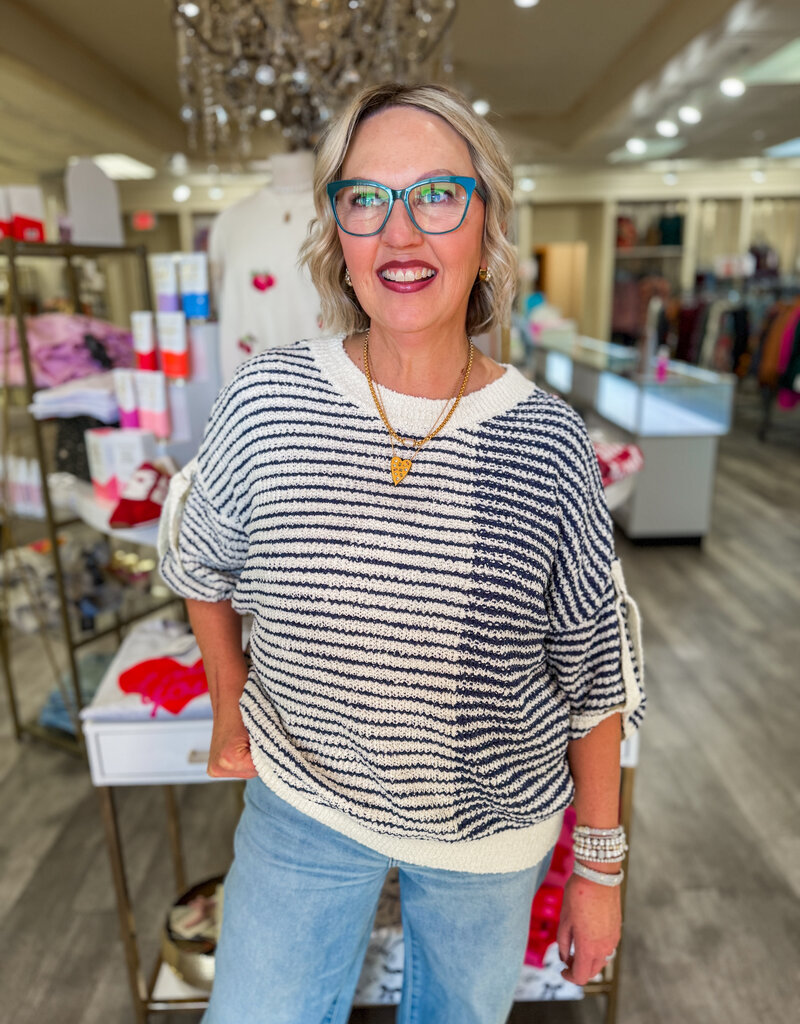 J.HOFFMAN'S Scottie Top- Navy