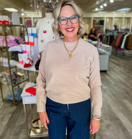 J.HOFFMAN'S Arlen Sweater- Beige