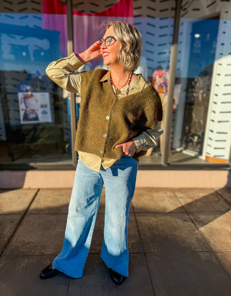 J.HOFFMAN'S Savant Cardigan- Olive