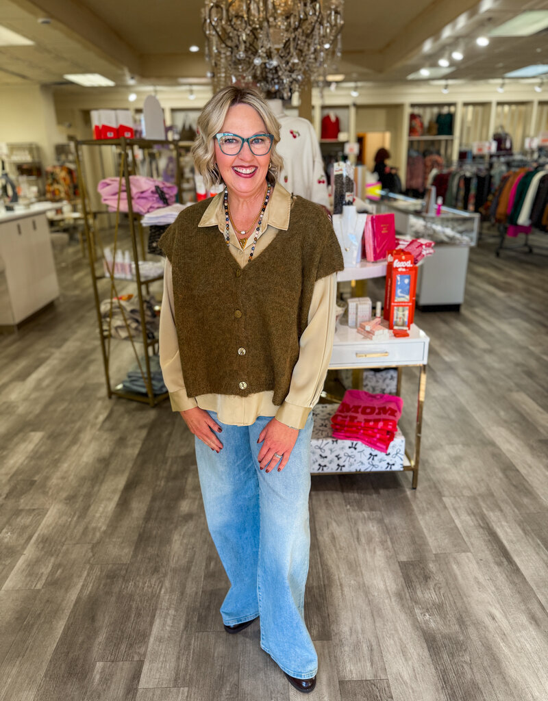 J.HOFFMAN'S Savant Cardigan- Olive