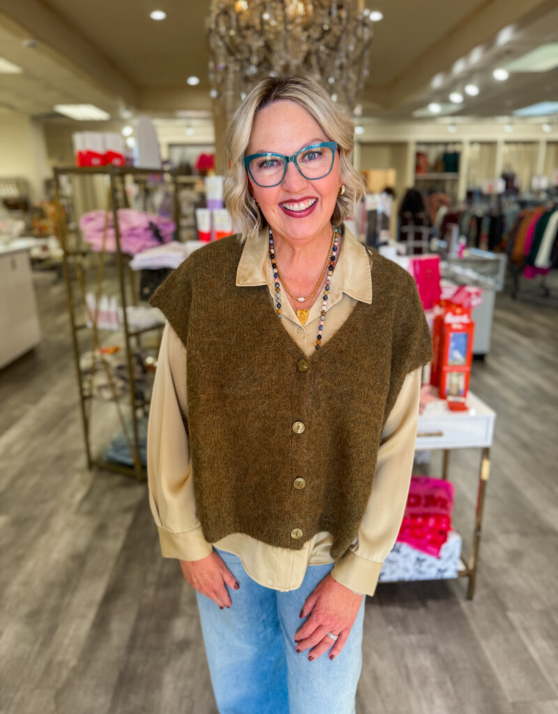 J.HOFFMAN'S Savant Cardigan- Olive