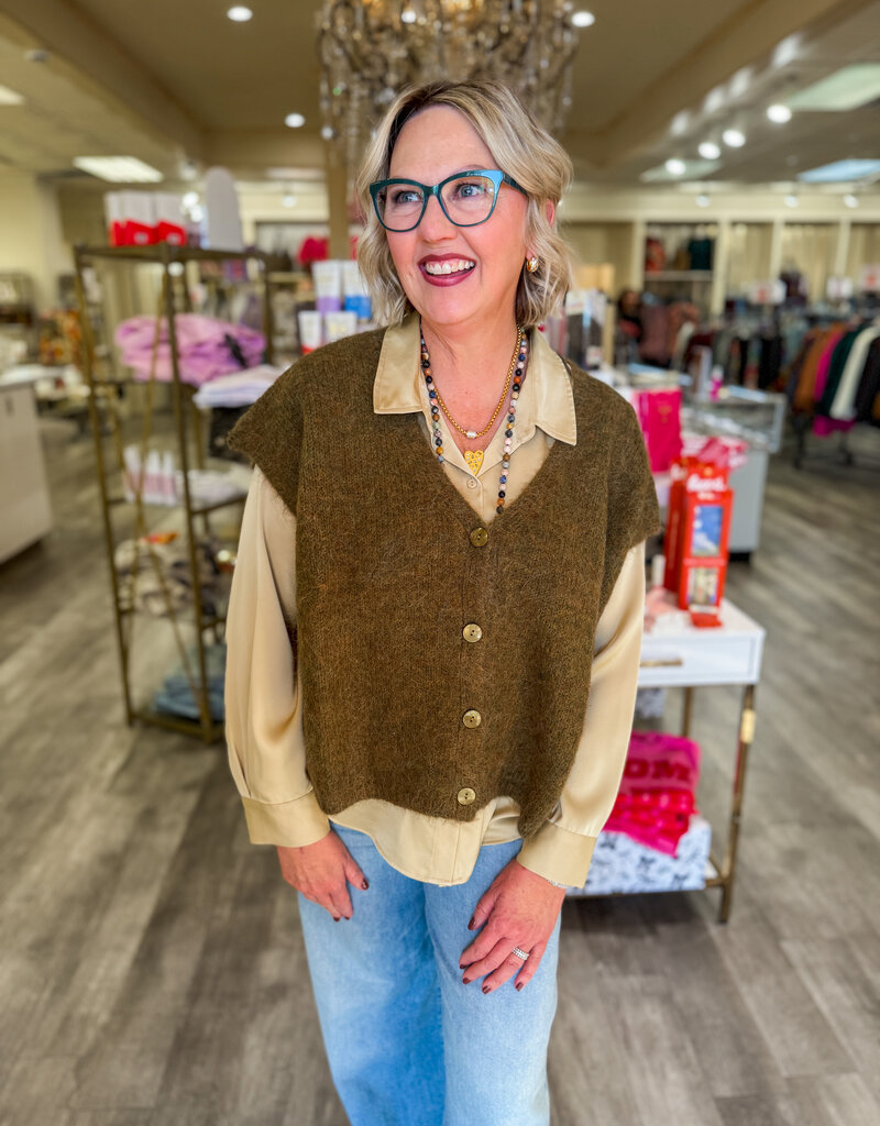 J.HOFFMAN'S Savant Cardigan- Olive