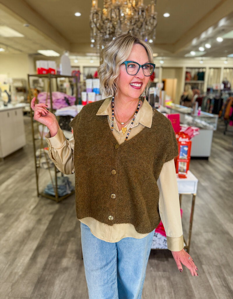 J.HOFFMAN'S Savant Cardigan- Olive