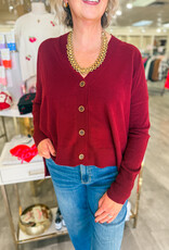 J.HOFFMAN'S Wagner Cardigan- Bordeaux