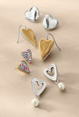 Cascade Open Heart Pearl Post Drop