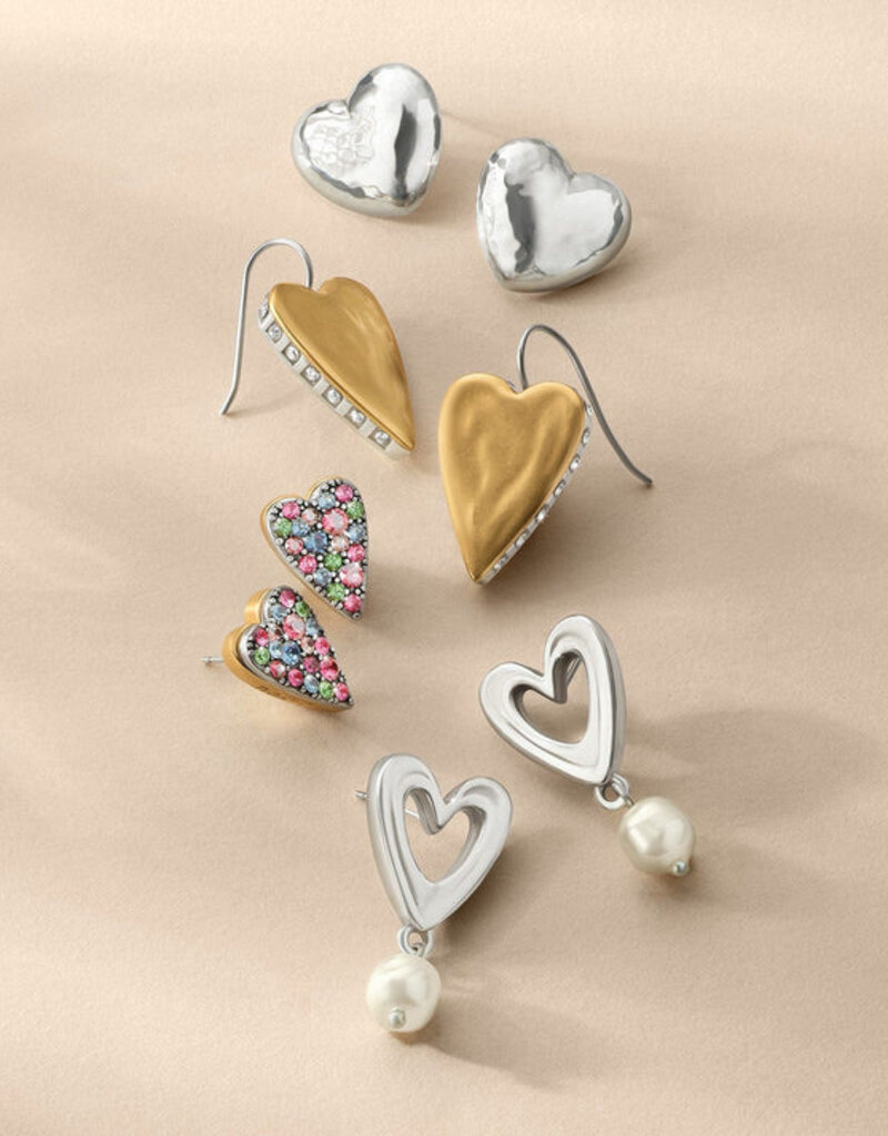 Cascade Open Heart Pearl Post Drop